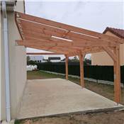 Abri Une Pente Adoss, Bois DOUGLAS Franais