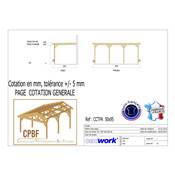 Abri Toit Plat Adossé, Bois DOUGLAS Français