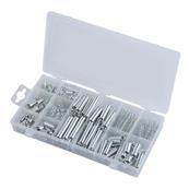 Lot 200 ressorts acier en coffret env. 76 compression 124 extension