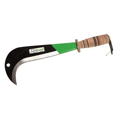 Serpe italienne longueur 41.5 cm largeur 14,5cm manche cuir