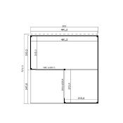 Abri de jardin en bois domeo 6 v2+ 17,9m² avec terrasse