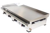 Plancha gaz avec plaque de cuisson en acier réctifié et polie 15.4kw 1000x500x240mm