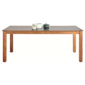 Table en bois teinté marron et gris anthracite, 841, BURGER