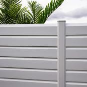 Kit clôture PVC couleur blanc