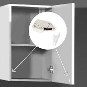 Lot 10 serrures bascule meubles Fast Latch acier plastique blanc