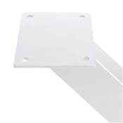 Jeu pieds Cross table larg. 695mm Acier blanc