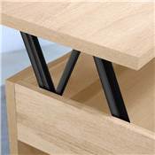 Jeu ensemble mécanismes levage table basse permet lever la table 135mm Acier noir