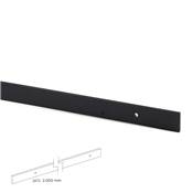 Kit quincaillerie porte coulissante suspendue Barn bois fermeture souple Acier plastique noir