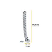 Colonne passe-câbles Pipe 4 plastique alu.