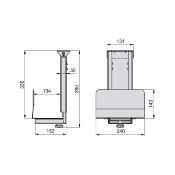 Support pour unité centrale CPU en Acier Gris Aluminium