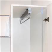 Porte-vêtements extractible armoire grande prof. Self 800 alu. Acier plastique