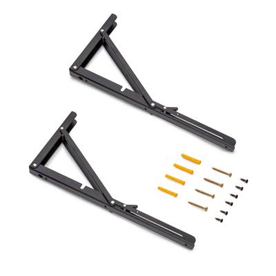 Jeu Supports pliables long. 403mm Acier noir