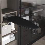 Planche repasser pliante planche repasser coulissante meubles. Modèle Iron Alu alu. Anthracite