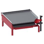 Plancha acier poli de 560 x 570 x 5 mm pour pole  65 cm