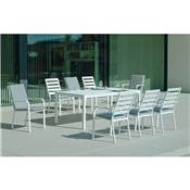 Set Salon de jardin à Manger PALMA-220 avec CARAVEL-3 + Coussin(s)