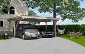 Carport double 616 A avec arcs