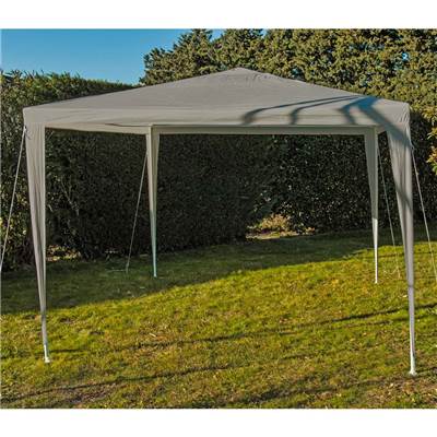 Tente de reception tonnelle 3x3 hauteur 250cm taupe