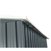 Abri jardin métal 2.4m2 1.95x1.21 h. 180cm anthracite ptes coulissantes
