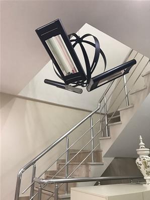 Lustre chauffage infrarouge suspendu 5000 w