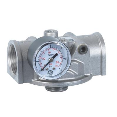 Support pour filtre gasoil filetage 1" avec manomètre