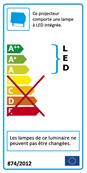 Spot solaire 2x4 watt 600 lumen IP44 avec détecteur