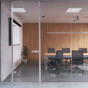 Serrure porte verre cadre bois cylindre clés porte verre 8-12mm acier alu. anodisé mat