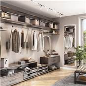 Penderie rabattable armoire Hang mural 600-830 Chromé Acier plastique
