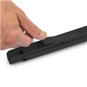 Jeu Supports pliables long. 403mm Acier noir