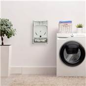 Table repasser murale pliante Iron Wall pivotante 180° acier bois Blanc