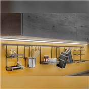 Support tablettes Titane acier Anthracite