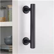 Poignée portes coulissantes bois Pasadena long. 240 mm entraxe 180 mm Acier Noir texturé
