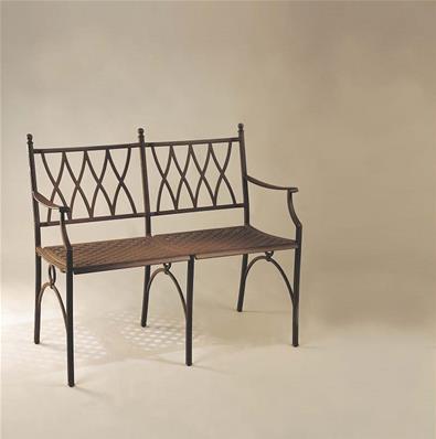 Banc de jardin, collection Dénia, 2 places, couleur blanc