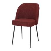 Lot 2 chaises tapissées style contemporain terracotta