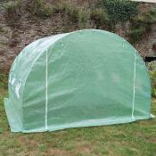 Serre jardin tunnel tubes 25mm structure métal 9m2 300x300x200cm
