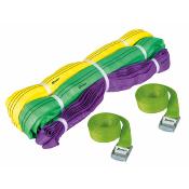 Lot 3 élingues tubes 1T en 2m 2T en 3m 3T en 3m 2 sangles 2m50