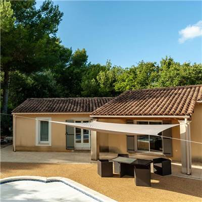 Voile d'ombrage rectangulaire taupe 160g/m2 dim.4x5m