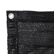 Toile d'ombrage potager et serre 4x5m oeillets 50cm filtre 75% 80 g/m2 noir