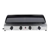 Plancha gaz grise et noir 4 brûleurs 9,6Kw dim.73x34cm