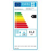 CH-1 - poêle à bois en acier, 11,2 à 15,1 Kw porte fonte, four et bûcher dble combustion