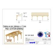 Abri Une Pente Adossé, Bois DOUGLAS Français