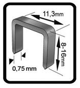 Lot de 800 agrafes hauteur 14mm