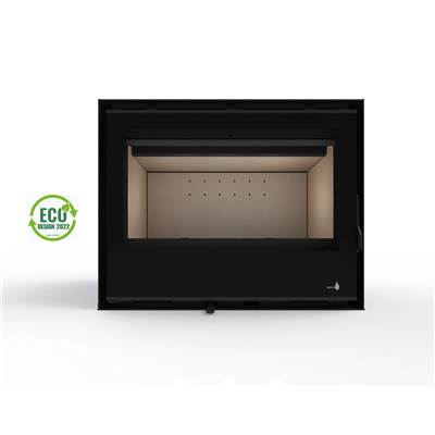 Pack Insert cheminée bois VISEU-C-695-S, 7.3KW, Cadre 4 côtés