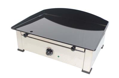 Plancha éléctrique avec plaque de cuisson en acier émaillé 4.5kw 612x445x274mm