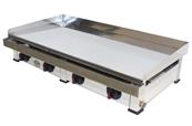 Plancha gaz avec plaque de cuisson chromée et polie 15.4kw 1000x500x240mm