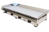 Plancha gaz avec plaque de cuisson chromée et polie 15.4kw 1200x500x240mm