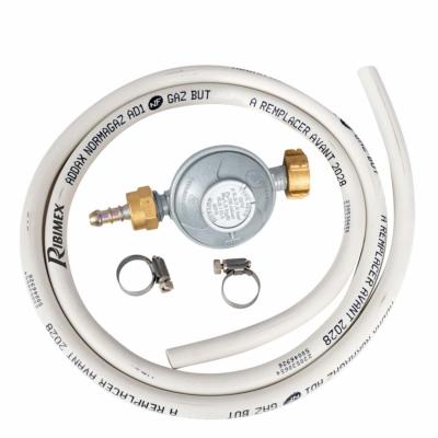 Kit tube souple butane à colliers Ø 6 x 12mm détendeur