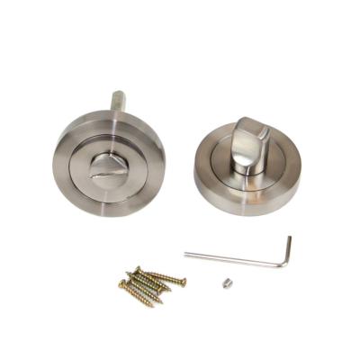 Lot 5 condamnations rosace ronde portes intérieures diam. 50mm Zamak Nickel satiné