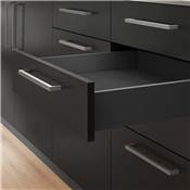 Kit tiroirs cuisine salle bains Vertex haut. 178mm panneaux inclus mod. 900mm Anthracite