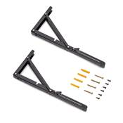 Jeu Supports pliables long. 403mm Acier noir