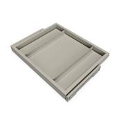 Kit châssis coulissant fermeture souple armoires réglable mod. 600mm Gris pierre